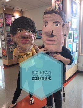 Sculpting Giant Paper Mache Heads