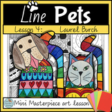Element of LINE PETS inspired by Laurel Burch one day art 