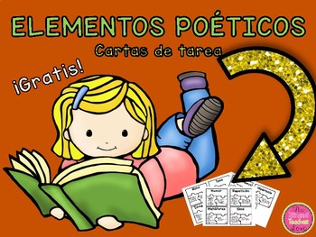 Preview of Element of Poetry Puzzles in Spanish