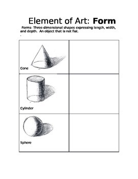 elements of art form definition