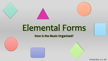 Preview of Elemental Forms Anchor Chart