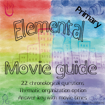 Preview of Elemental Movie Guide English (2023) Primary level