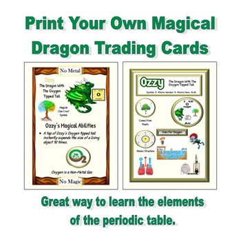 Preview of Elemental Periodic Table Dragons Trading Cards