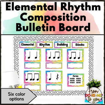 Preview of Elemental Rhythm Building Blocks Bulletin Board