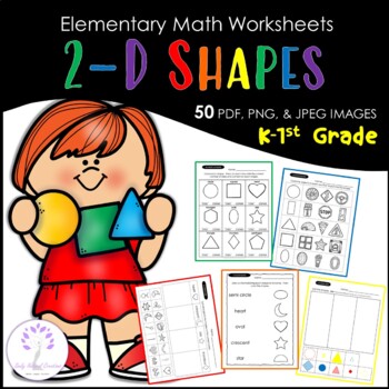 Preview of Elementary 2-D SHAPES Worksheets