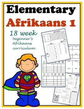 Preview of Elementary Afrikaans 1  (18 week beginner curriculum)