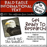 Elementary Animal Research Informational Text- Bald Eagles!