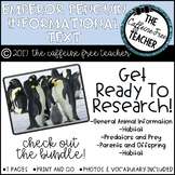 Elementary Animal Research Informational Text- Emperor Penguins!