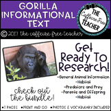 Elementary Animal Research Informational Text- Gorilla!