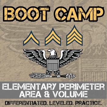 Preview of Elementary Area & Perimeter Boot Camp - Printable & Digital Practice Activities