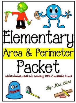 Preview of Elementary Area & Perimeter Packet (SUPER JAM-PACKED!)