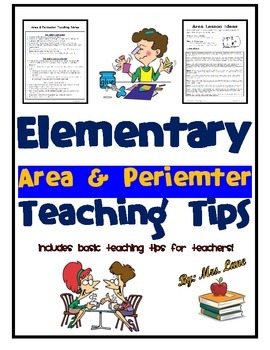 Preview of Elementary Area & Perimeter Teaching Tips