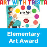 Elementary Art Award - Printable Artist Award Template