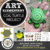 Elementary Art Clay Lesson: Coil Turtle Handout, Activity,