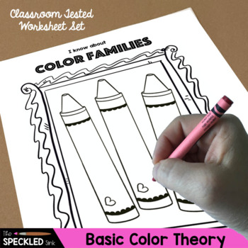Preview of Color Theory Worksheets. Color Wheel. Primary + Secondary + Rainbow and more
