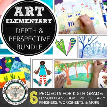 Art Projects & Curriculum Elementary Visual Arts Course on Depth and ...