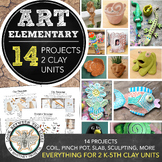 Elementary Art Curriculum: 2 Clay Units, 14 Art Lessons, P