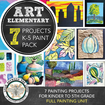 Preview of Elementary Art Curriculum: 7 Painting Projects, Art Activities, Guides, Art Unit