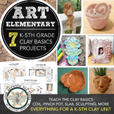 Preview of Elementary Art Curriculum: K-5 Clay Unit, 7 Projects, Activities, Handouts, More