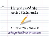 Elementary Art Guide: How to Write Artist Statements