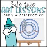 Elementary Art Lesson | Form & Perspective | Winter Art Project