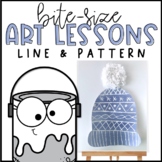 Elementary Art Lesson | Line & Pattern | Winter Art Project