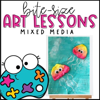 Preview of Elementary Art Lesson | Mixed Media | Ocean Art Project