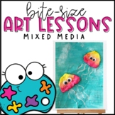 Elementary Art Lesson | Mixed Media | Ocean Art Project