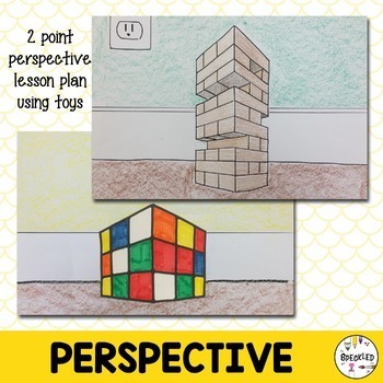 Preview of 2 Point Perspective Lesson. Art project with toy story theme.