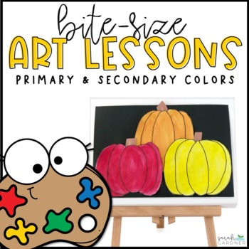 Preview of Elementary Art Lesson | Primary & Secondary Colors | Fall Art Project