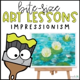 Elementary Art Lesson | Water Lillies Impressionism | Spri