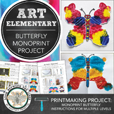 Elementary Art Lesson on Primary Colors, Pattern: Butterfl