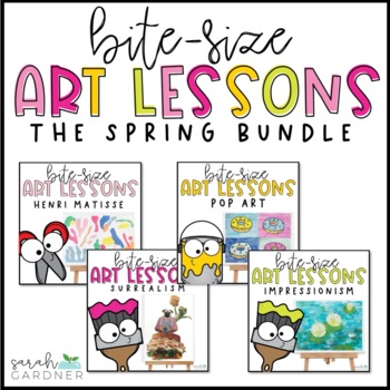 Preview of Elementary Art Lessons | Spring Art Project BUNDLE