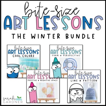 Preview of Elementary Art Lessons | Winter Art Projects BUNDLE 