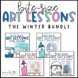 Elementary Art Lessons | Winter Art Projects BUNDLE 