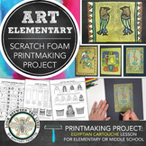 Elementary Art, Middle School Art: Scratch Foam Printmakin