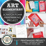 Elementary Art, Middle School Art Scratch Foam Printmaking