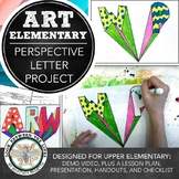 Elementary, Middle School Art Project: Creating Letters in
