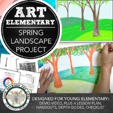 Elementary Visual Art Spring Landscape Project: Depth, Per