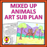 No Prep Elementary Art Sub Lesson Plan, Pre-K, Kindergarte