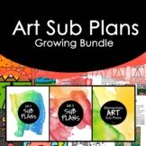 Elementary Art Sub Plans Growing Bundle