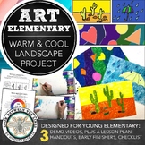 Elementary Art Projects: Warm, Cool Colors Lesson, Demo Vi