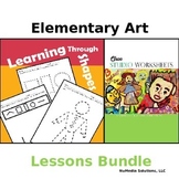 Elementary Art Worksheets Bundle - Pre-K to 5th Grade