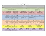 Elementary Assessment Schedule Template
