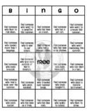 Elementary Back to School Bingo - Get to Know You - No Pre