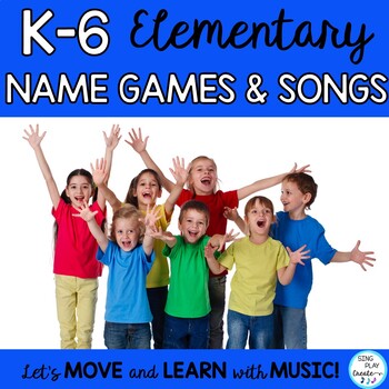 Preview of Elementary Back to School Songs, Name Games, and Chants with Mp3's K-6