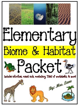 Preview of Elementary Biome & Habitat Packet (JAM-PACKED!)