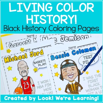 Preview of Elementary Black History Month Activities: Black History Coloring Pages