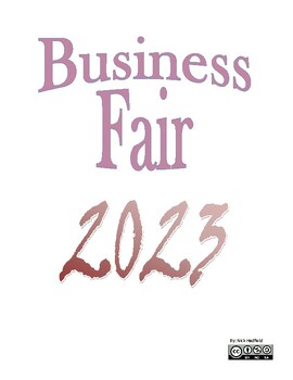 Preview of Elementary Business Fair