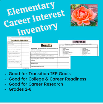 Preview of Elementary Career Interest Inventory